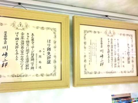 国家資格の免許証